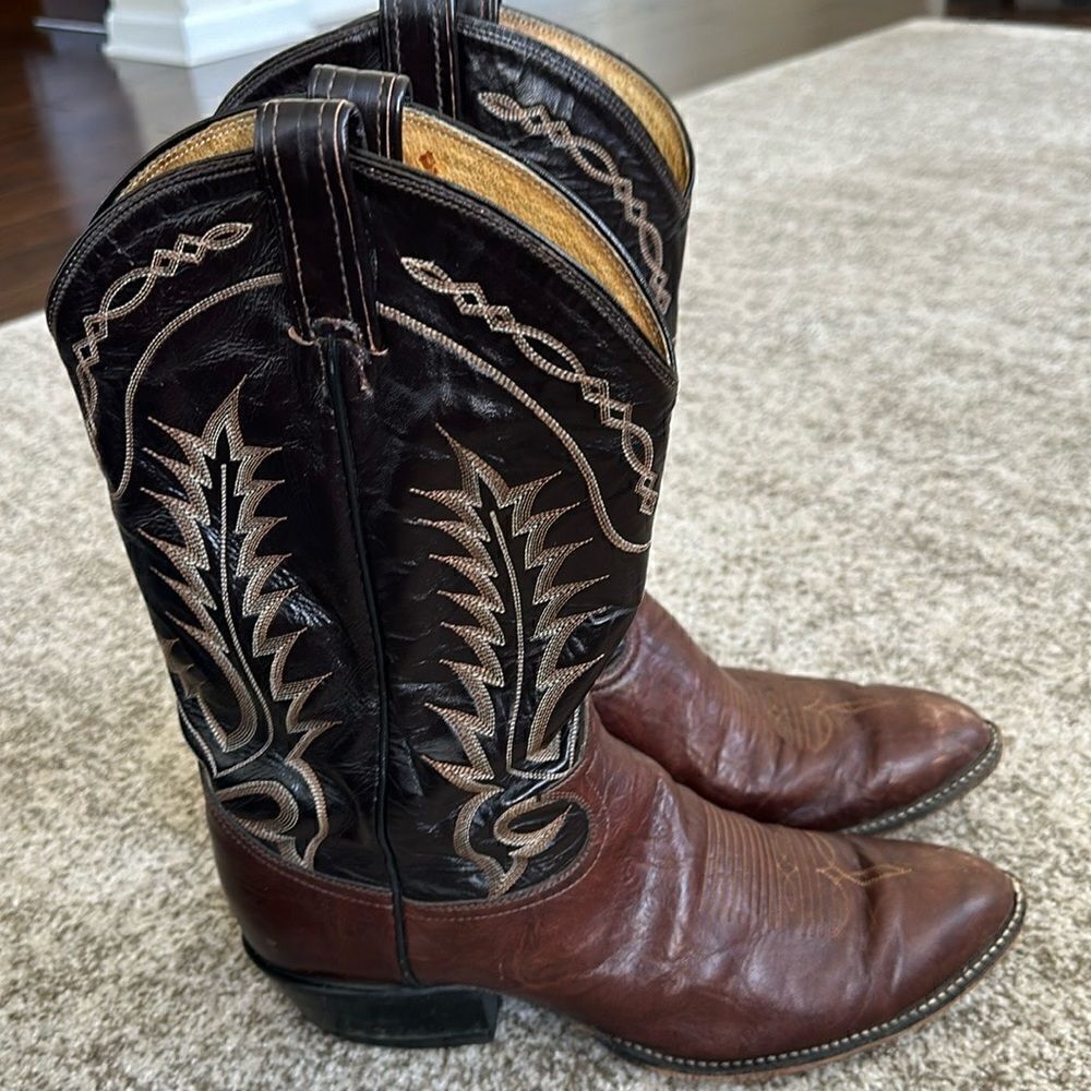 Tony Lama Men’s Leather Western Cowboy Boots 11.5